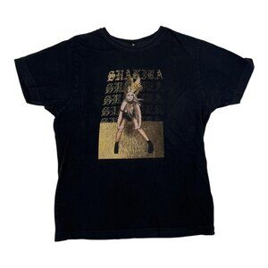 Shakira El Dorado Tour Shirt Adult Medium Black Gold Concert Tee Graphic Music